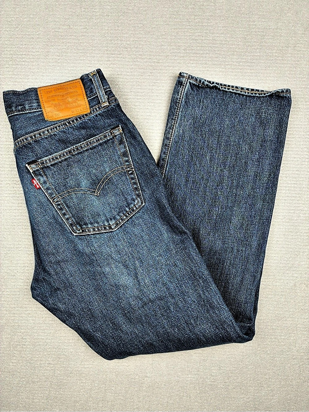 Levi's Premium Mens 32x32 Straight Leg Denim Jeans